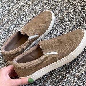 Brown American eagle slip ons